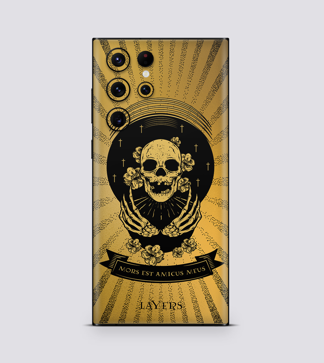 Samsung Galaxy S22 Ultra Golden Skull