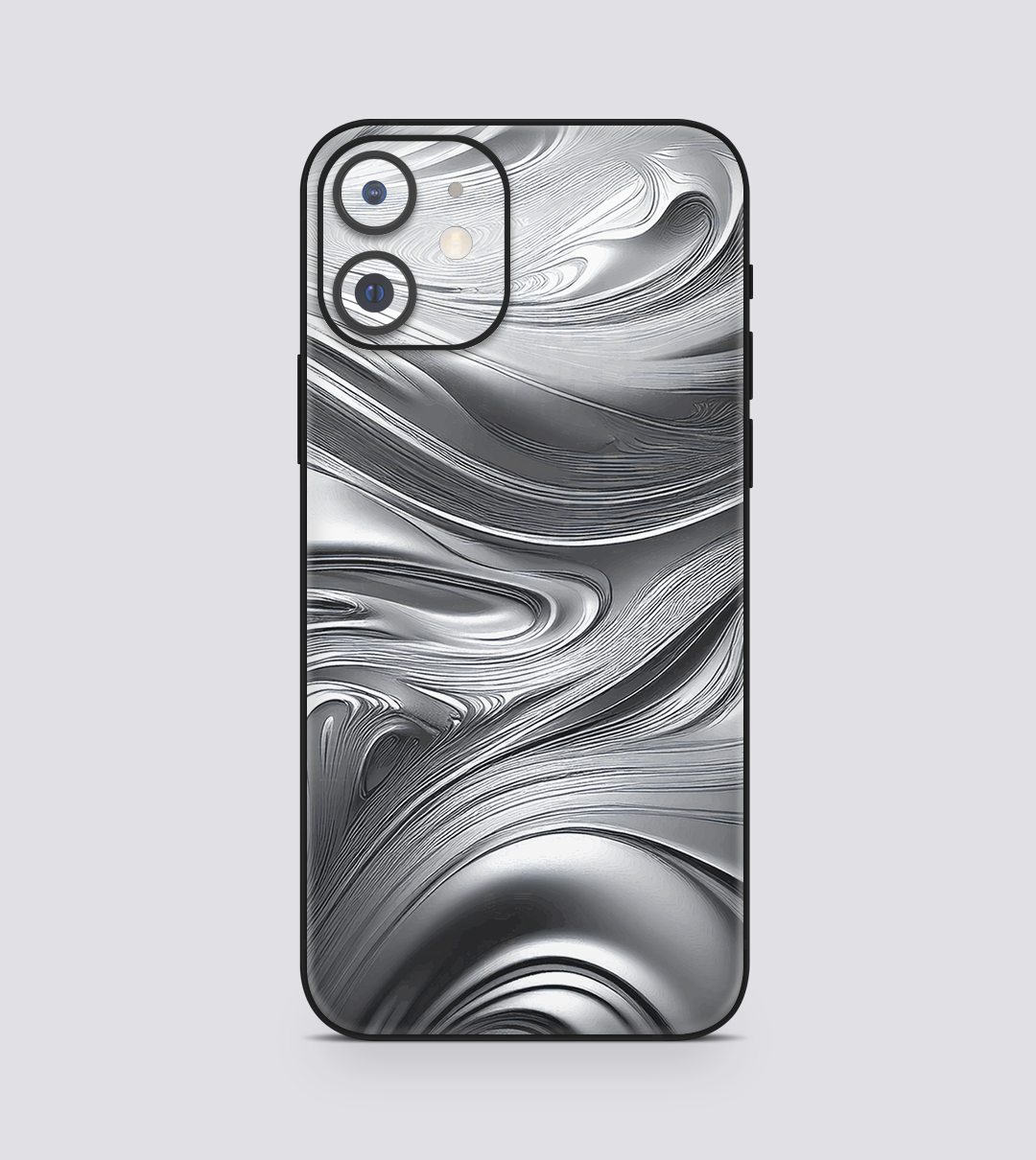 iPhone 12 Silver Swirl