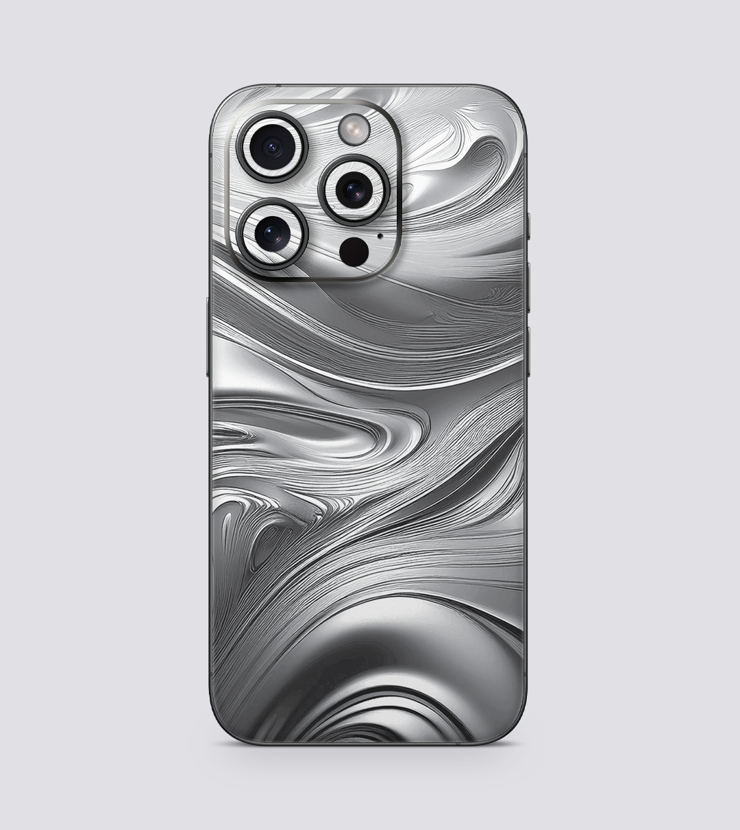 iPhone 15 Pro Silver Swirl