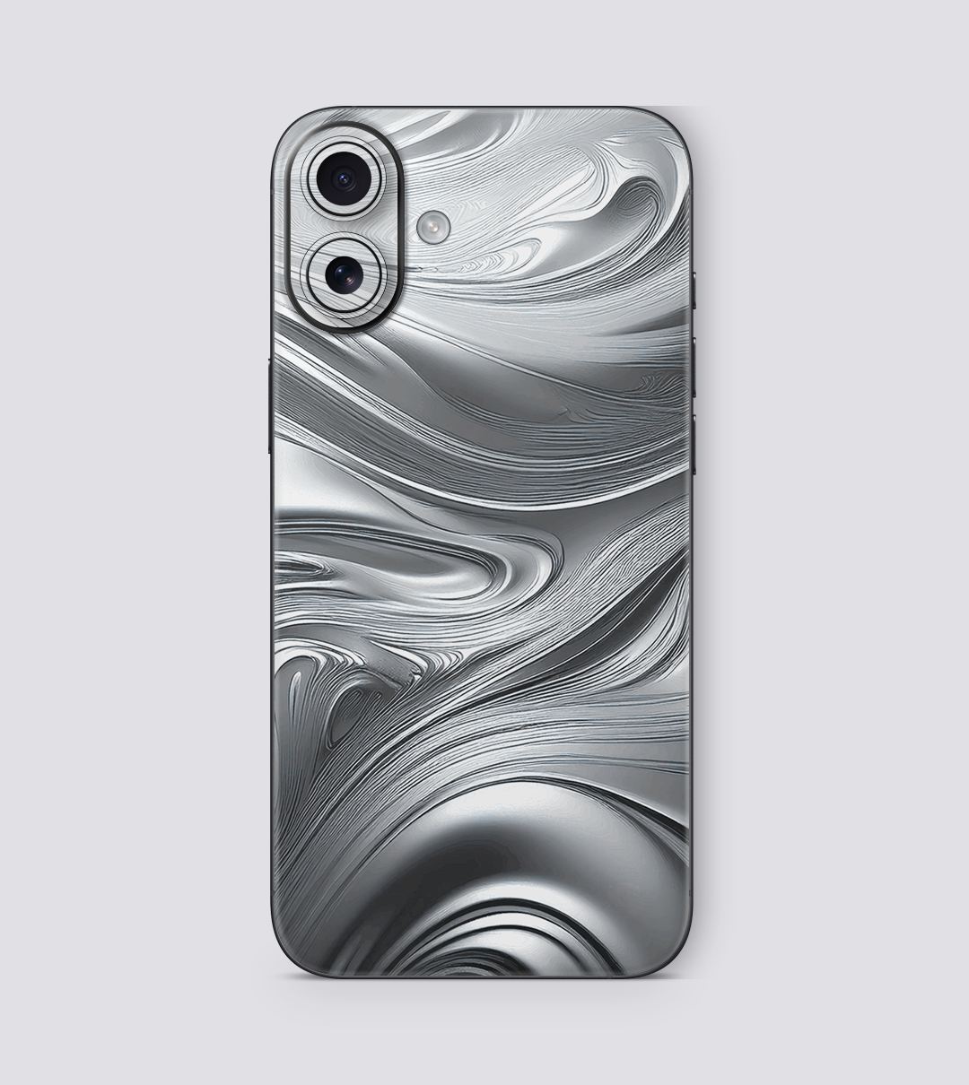 iPhone 16 Plus Silver Swirl