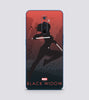 Black Widow Silhouette Back