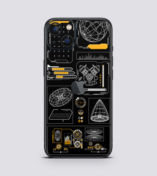 iPhone 13 Mini Space Blueprint