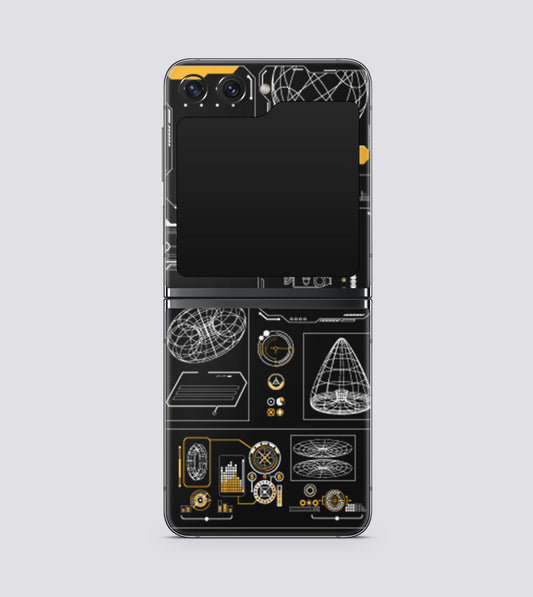 Samsung Galaxy Z Flip 5 Space Blueprint